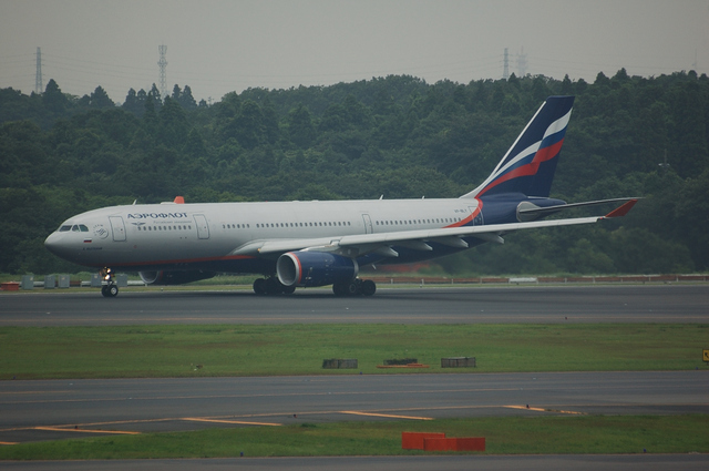 Aeroflot Airbus A330-200　離陸滑走