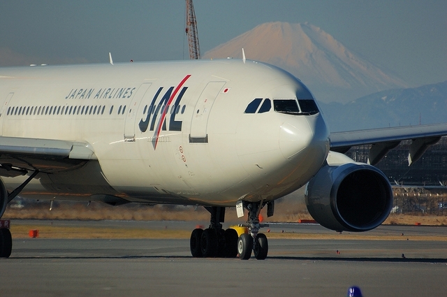 Airbus A300-600Rと富士山　3
