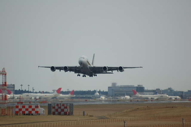 Airbus A380　離陸