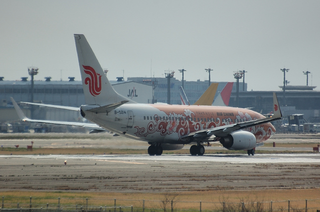中国国際航空の牡丹特別塗装機
