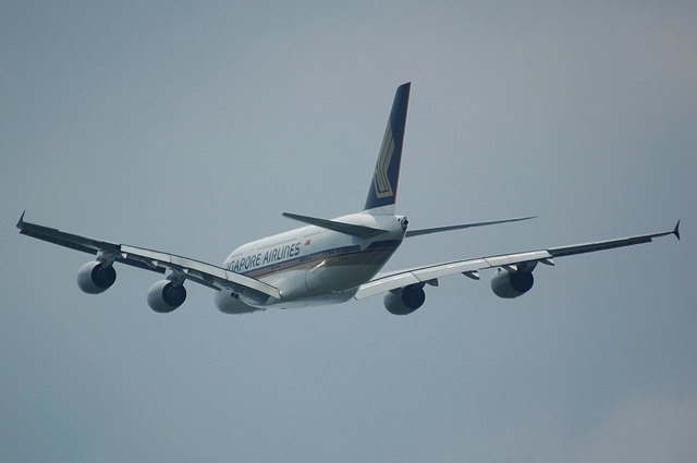 SQ A380 Take Off 4