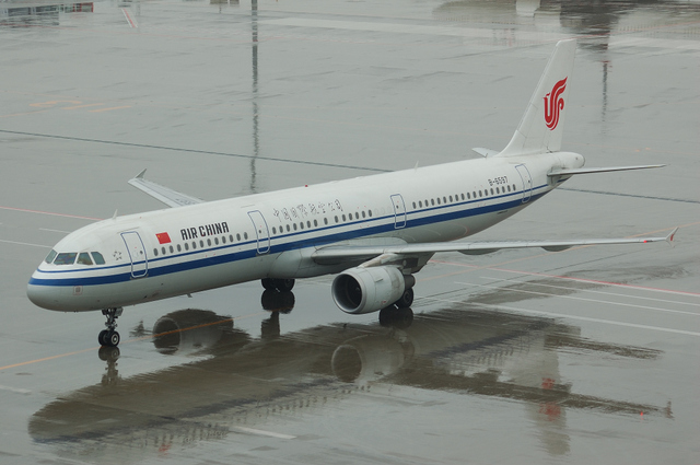 中国国際航空　A321　到着