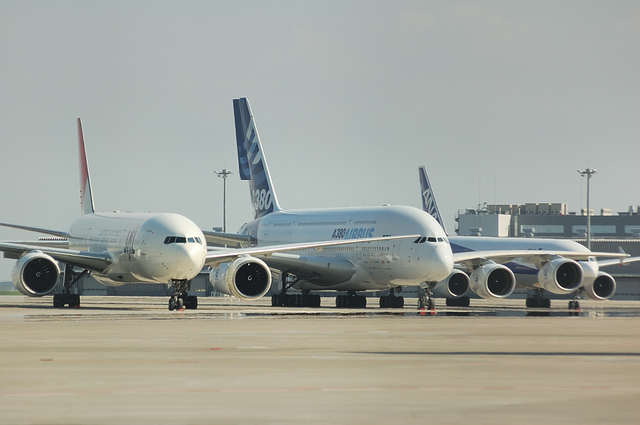 A380と777　2