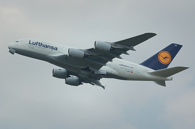 LH A380 離陸3