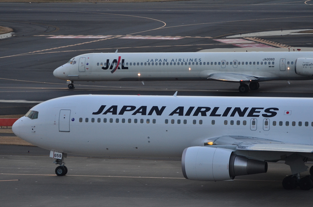 JAL B767とMD90